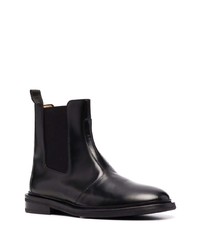 schwarze Chelsea Boots aus Leder von Sandro