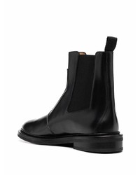 schwarze Chelsea Boots aus Leder von Sandro