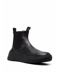 schwarze Chelsea Boots aus Leder von Hevo