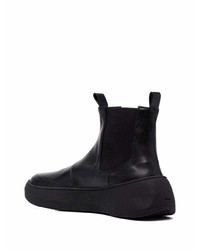 schwarze Chelsea Boots aus Leder von Hevo