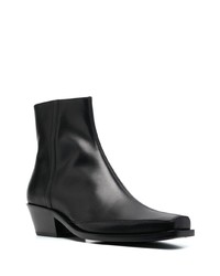 schwarze Chelsea Boots aus Leder von Diesel