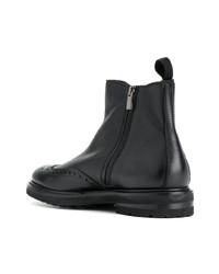 schwarze Chelsea Boots aus Leder von Henderson Baracco