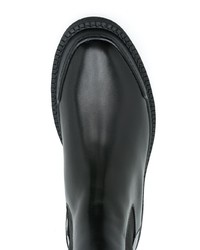 schwarze Chelsea Boots aus Leder von Salvatore Ferragamo