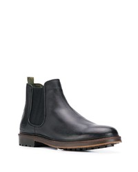 schwarze Chelsea Boots aus Leder von Barbour