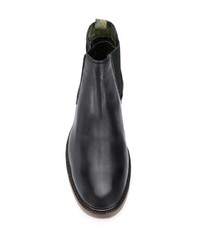 schwarze Chelsea Boots aus Leder von Barbour