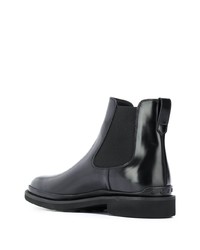 schwarze Chelsea Boots aus Leder von Tod's