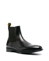 schwarze Chelsea Boots aus Leder von Doucal's