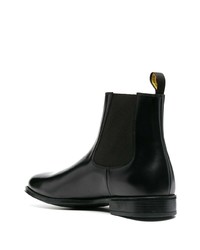 schwarze Chelsea Boots aus Leder von Doucal's