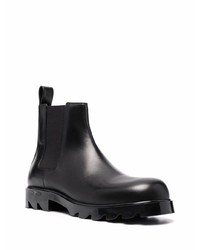 schwarze Chelsea Boots aus Leder von Bottega Veneta