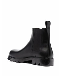 schwarze Chelsea Boots aus Leder von Bottega Veneta