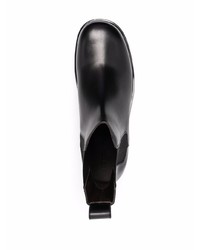 schwarze Chelsea Boots aus Leder von Bottega Veneta