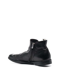 schwarze Chelsea Boots aus Leder von Officine Creative