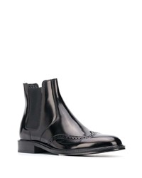 schwarze Chelsea Boots aus Leder von Saint Laurent