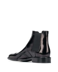 schwarze Chelsea Boots aus Leder von Saint Laurent