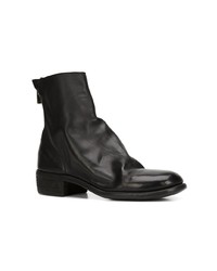 schwarze Chelsea Boots aus Leder von Guidi