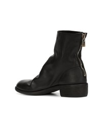 schwarze Chelsea Boots aus Leder von Guidi