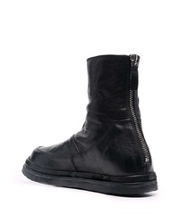 schwarze Chelsea Boots aus Leder von Moma