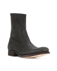 schwarze Chelsea Boots aus Leder von C Diem