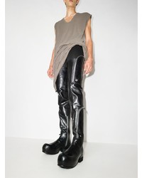 schwarze Chelsea Boots aus Leder von Rick Owens