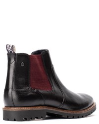 schwarze Chelsea Boots aus Leder von Base London