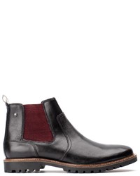 schwarze Chelsea Boots aus Leder von Base London