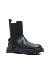 schwarze Chelsea Boots aus Leder von Philippe Model Paris