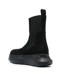 schwarze Chelsea Boots aus Leder von Rick Owens DRKSHDW