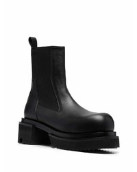 schwarze Chelsea Boots aus Leder von Rick Owens