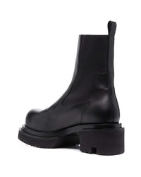 schwarze Chelsea Boots aus Leder von Rick Owens