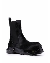 schwarze Chelsea Boots aus Leder von Rick Owens