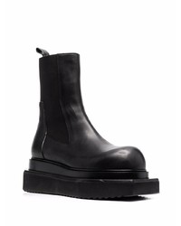 schwarze Chelsea Boots aus Leder von Rick Owens