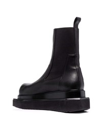 schwarze Chelsea Boots aus Leder von Rick Owens