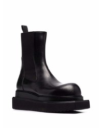 schwarze Chelsea Boots aus Leder von Rick Owens