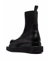 schwarze Chelsea Boots aus Leder von Rick Owens