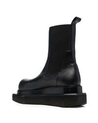 schwarze Chelsea Boots aus Leder von Rick Owens