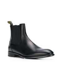 schwarze Chelsea Boots aus Leder von Doucal's