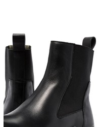 schwarze Chelsea Boots aus Leder von Rick Owens