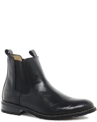 schwarze Chelsea Boots aus Leder