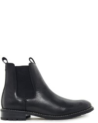 schwarze Chelsea Boots aus Leder