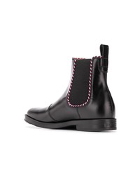 schwarze Chelsea Boots aus Leder von Gucci