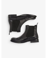 schwarze Chelsea Boots aus Leder von Bianco