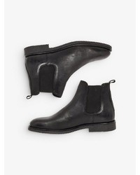 schwarze Chelsea Boots aus Leder von Bianco