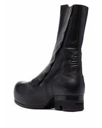 schwarze Chelsea Boots aus Leder von Rick Owens