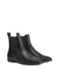 schwarze Chelsea Boots aus Leder von Giuseppe Zanotti