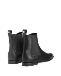 schwarze Chelsea Boots aus Leder von Giuseppe Zanotti