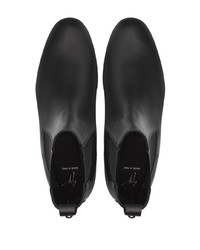 schwarze Chelsea Boots aus Leder von Giuseppe Zanotti