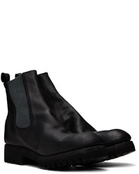 schwarze Chelsea Boots aus Leder von Guidi