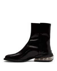 schwarze Chelsea Boots aus Leder von Maison Margiela