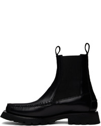 schwarze Chelsea Boots aus Leder von Hereu