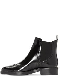 schwarze Chelsea Boots aus Leder von Burberry